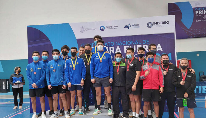 Queretanos suman 11 medallas en Nacional de Primera Fuerza, de Tenis de Mesa