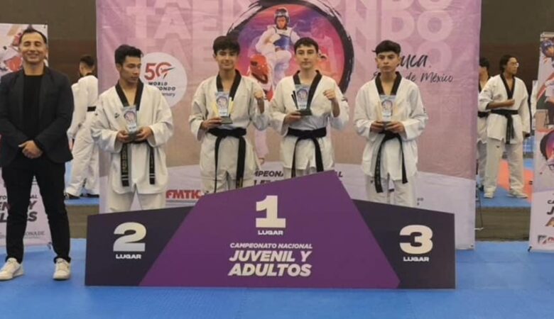 Queretanos suman nueve medallas en Campeonato Nacional de Taekwondo