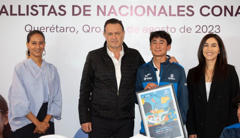 Reconoce Gobernador a medallistas queretanos de los Juegos Nacionales CONADE 2023