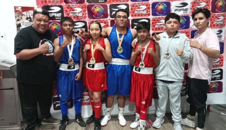 Equipo de boxeo logra cinco medallas en Tlaxcala 