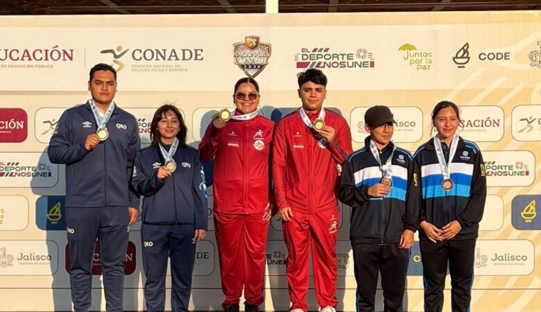 Tiro deportivo de Querétaro cierra con 10 medallas en Nacionales CONADE 2024